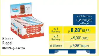METRO Kinder Riegel Angebot