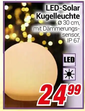 CENTERSHOP LED-Solar Kugelleuchte Angebot