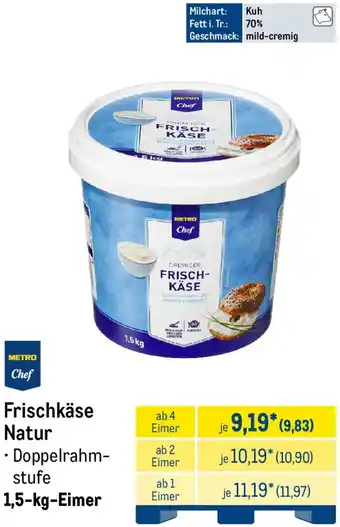 METRO METRO Chef Frischkäse Natur Angebot
