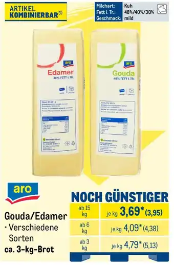 METRO aro Gouda/Edamer Angebot