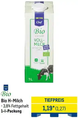 METRO METRO Chef Bio H-Milch Angebot