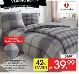 Zurbrüggen Linneweber flanell bettwäsche braga Angebot
