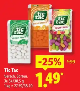 Lidl Tic tac fresh mint Angebot