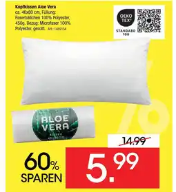 Zurbrüggen Kopfkissen aloe vera Angebot