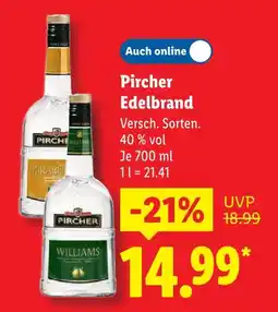 Lidl Pircher edelbrand mirabelle Angebot