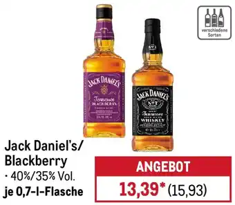 METRO Jack Daniel's/ Blackberry Angebot