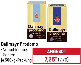 METRO Dallmayr Prodomo Angebot