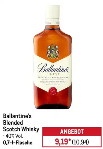 METRO Ballantine's Blended Scotch Whisky Angebot