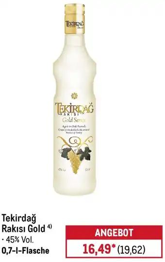 METRO Tekirdağ Rakısı Gold Angebot