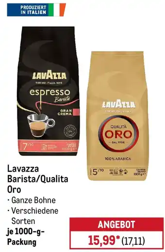 METRO Lavazza Barista/Qualita Oro Angebot