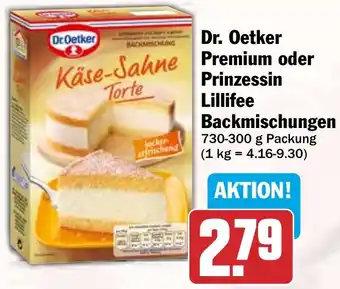 HIT Dr. Oetker Premium oder Prinzessin Lillifee Backmischungen Angebot