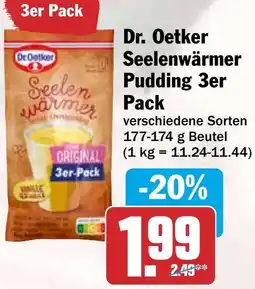 HIT Dr. Oetker Seelenwärmer Pudding 3er Pack Angebot