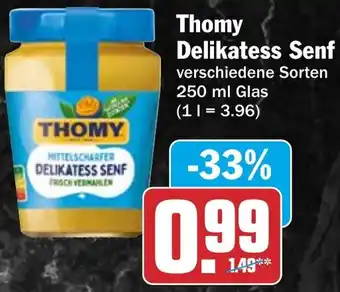 HIT Thomy Delikatess Senf Angebot
