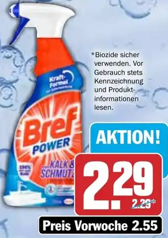 HIT Bref Power Reiniger Kalk & Schmutz oder WC Reiniger Angebot