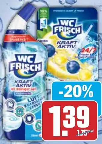 HIT WC Frisch Kraft-Aktiv oder WC Reiniger Gel Angebot