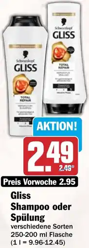HIT Gliss Shampoo oder Spülung Angebot