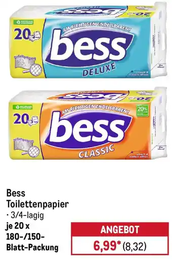 METRO Bess Toilettenpapier Angebot