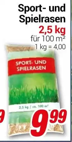 CENTERSHOP Sport- und Spielrasen Angebot
