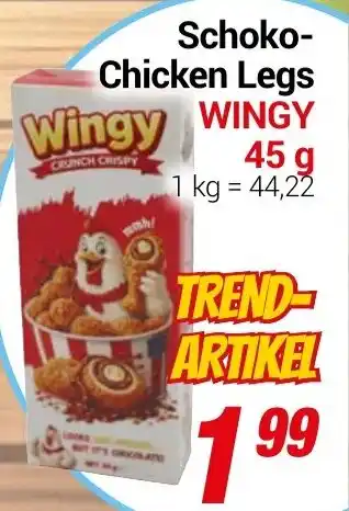 CENTERSHOP Schoko- Chicken Legs Wingy Angebot