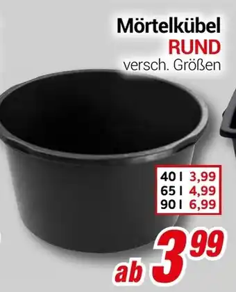 CENTERSHOP Mörtelkübel RUND Angebot