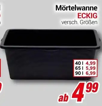 CENTERSHOP Mörtelwanne ECKIG Angebot
