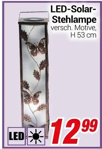 CENTERSHOP LED-Solar- Stehlampe Angebot