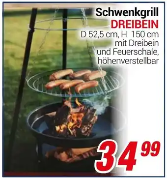 CENTERSHOP Schwenkgrill DREIBEIN Angebot
