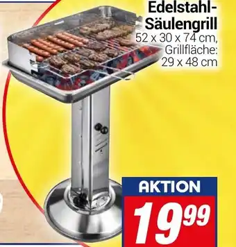 CENTERSHOP Edelstahl- Säulengrill Angebot