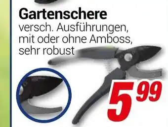 CENTERSHOP Gartenschere Angebot