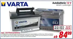 CENTERSHOP VARTA Autobatterie 12 V Angebot