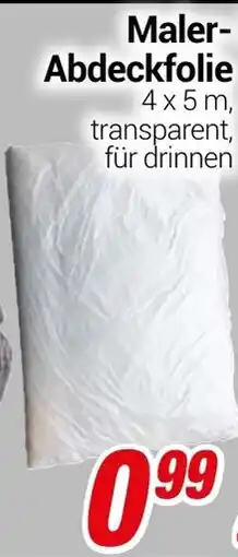 CENTERSHOP Maler- Abdeckfolie Angebot