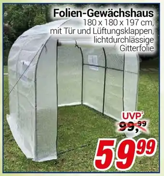 CENTERSHOP Folien-Gewächshaus Angebot