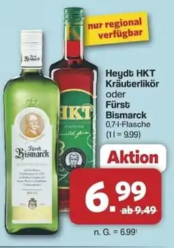 Famila Nord Ost Heydt HKT Kräuterlikör oder Fürst Bismarck Angebot