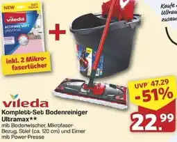 Famila Nord Ost vileda Komplett-Set Bodenreiniger Ultramax Angebot