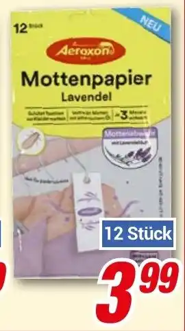 CENTERSHOP Aeroxon Mottenpapier Lavendel Angebot