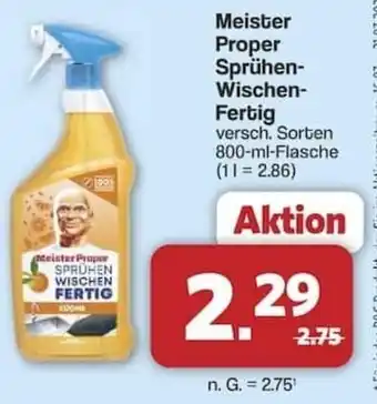 Famila Nord Ost Meister Proper SPRÜHEN WISCHEN FERTIG Angebot