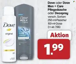 Famila Nord Ost Dove oder Dove Men + Care Pflegedusche oder Deospray Angebot