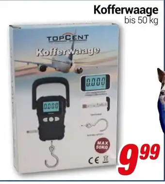 CENTERSHOP TOPCENT Kofferwaage Angebot
