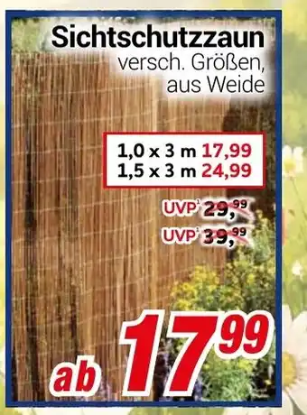 CENTERSHOP Sichtschutzzaun Angebot