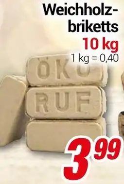 CENTERSHOP RUF Weichholzbriketts Angebot