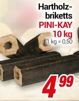 CENTERSHOP Hartholz- briketts PINI-KAY Angebot