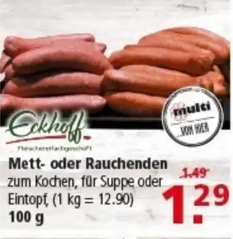 Multi Markt Eckhoff Mett- oder Rauchenden Angebot