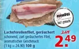 Multi Markt Lachsforellenfilet, geräuchert Angebot