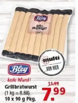 Multi Markt Bley Grillbratwurst Angebot