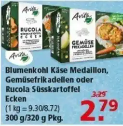Multi Markt Avita Blumenkohl Käse Medaillon, Gemüsefrikadellen oder Rucola Süsskartoffel Ecken Angebot