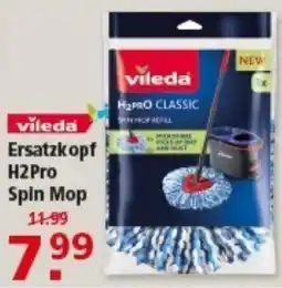 Multi Markt vileda Ersatzkopf H2Pro Spin Mop Angebot