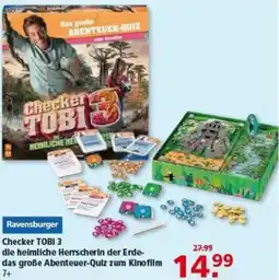 Multi Markt Ravensburger Checker TOBI 3 die heimliche Herrscherin der Erde- das große Abenteuer-Quiz zum Kinofilm 7+ Angebot