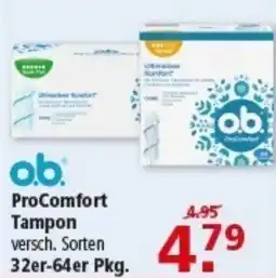 Multi Markt o.b. ProComfort Tampon Angebot