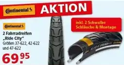 Multi Markt Continental 2 Fahrradreifen „,Ride City" Angebot