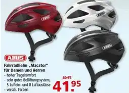 Multi Markt ABUS Fahrradhelm „Macator" für Damen und Herren Angebot